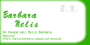 barbara melis business card
